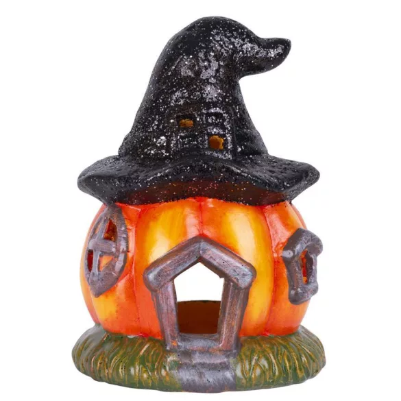 Halloween dekoráció MagicHome Nature, Sütőtök, terrakotta, 13x13x18,50 cm