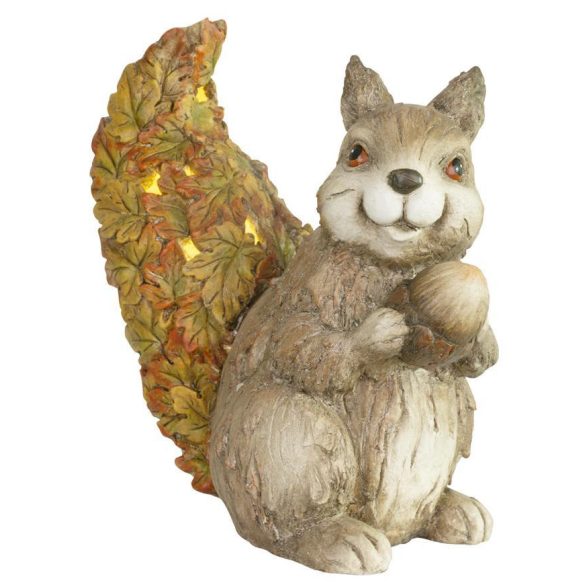Dekoráció MagicHome Nature, Mogyorót tartó mókus, kerámia, 33x19x34,50 cm