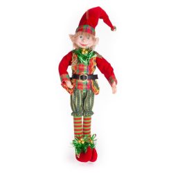 Dekoráció MagicHome karácsony, Elf, akaszthatós, 46 cm