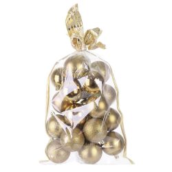 Gömbök MagicHome Karácsony, 6 cm, arany, karácsonyfára