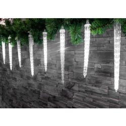   Lánc MagicHome Karácsony Icicle, 352 LED hideg fehér, 16 jégcsappal, vízesés hatással, 230 V, 50 Hz,