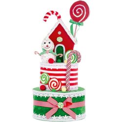   MagicHome Candy Line karácsonyi dekoráció, Candy Line Torta, 27 x 57 cm