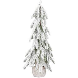   Karácsonyfa MagicHome Karácsony, lucfenyő, behavazott, 20 LED, meleg fehér, 60 cm