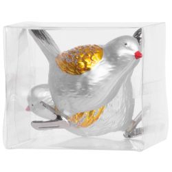   MagicHome karácsonyi dísz, 2 db, madarak, karácsonyfára, 11 cm