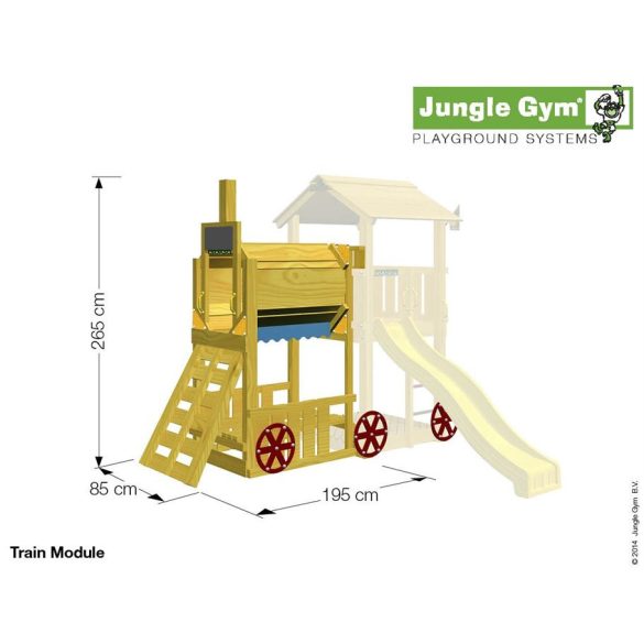 Kerti játszótér - Jungle Gym Train modul