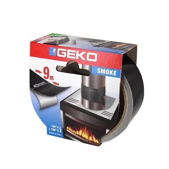 Hőálló tömítőszalag füstcsőhöz, fekete GEKO (9mX40mm)