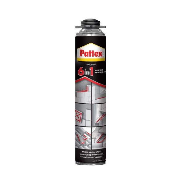 ragasztóhab 750 ml PU 6in1 (pisztolyhoz) Pattex