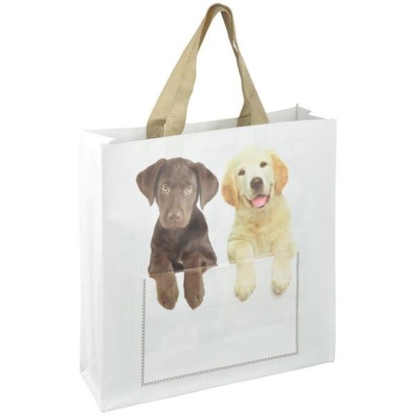 Bevásárló táska kutya és cica mintával TP265