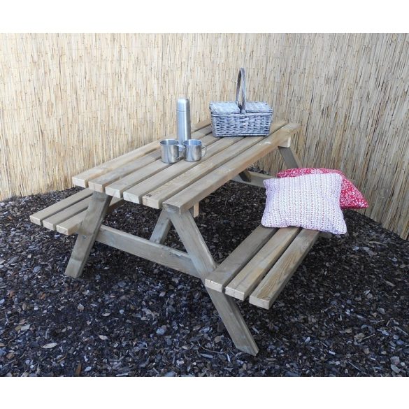 Piknik asztal - Felnőtt 150x150x75 cm