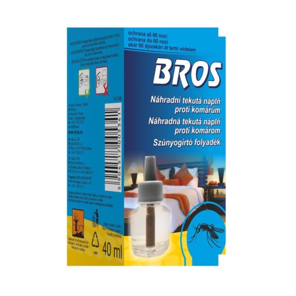 Bros szúnyogirtó utántöltő folyadék elektromos készülékhez - 40 ml