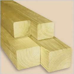Felületkezelt fa oszlop kerítéselemekhez - 9 x 9 x 240 cm