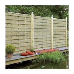   Barcelona sűrű bordázatú lamellás kerítéselem - 1. osztályú minőség - 180 x 180 cm