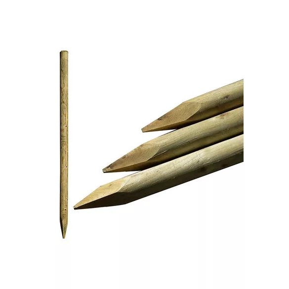 Felületkezelt hegyezett karó kerítéselemekhez - 5 x 250 cm