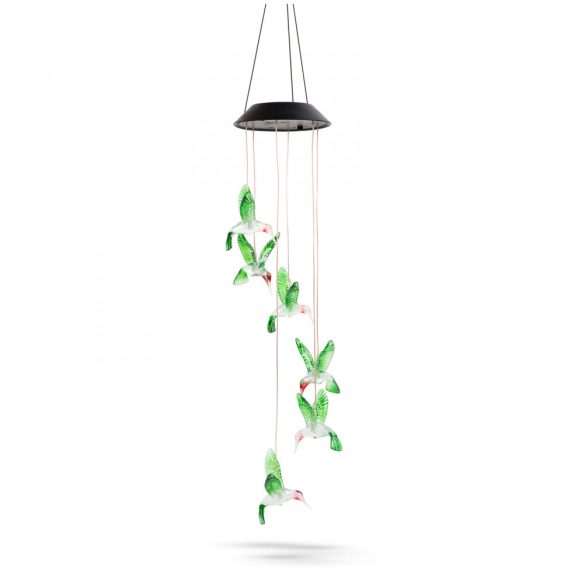 Felakasztható szolár lámpa - kolibri - RGB LED-del - 78 x 12,5 cm
