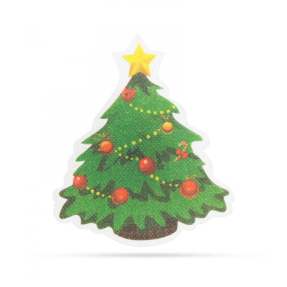 Karácsonyi RGB LED dekor - öntapadós - fenyőfa
