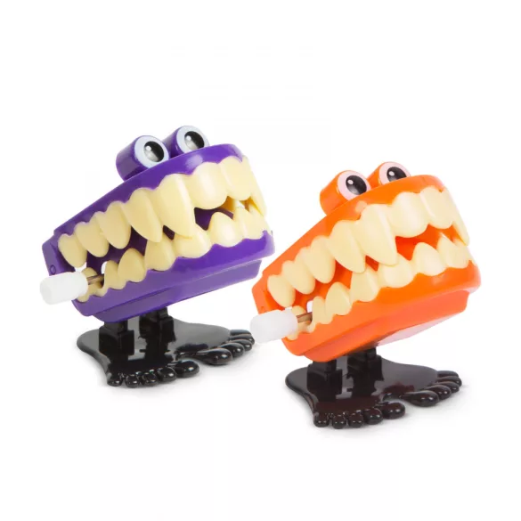 Halloween-i felhúzható ugráló fogsor szörny - 5 cm - 2 féle