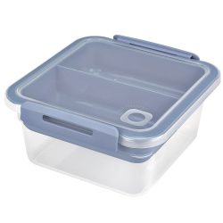   ROTHO Memory 1 literes műanyag uzsonnás doboz - átlátszó/kék