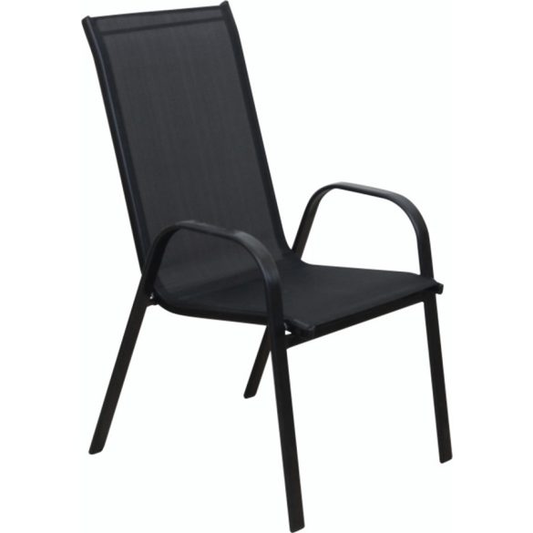 XT1012C fém kerti szék - fekete