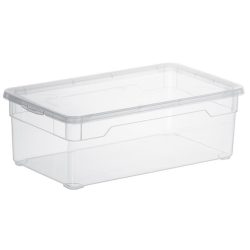   ROTHO Clearbox 5 literes műanyag tároló doboz fedéllel - átlátszó