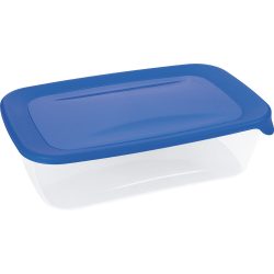   CURVER Fresh & go műanyag, téglalap alakú élelmiszerdoboz, 2 literes - kék-átlátszó