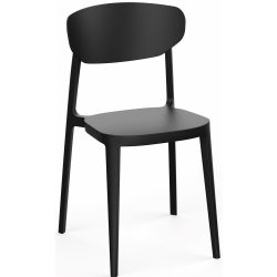 MARE műanyag kerti szék - Fekete
