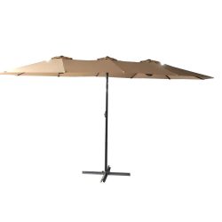 DOUBLE ZWU-307 napernyő, hajtókarral - bézs - 456 cm