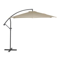   FREE POLE függő napernyő, hajtókarral - bézs - ø 300 cm