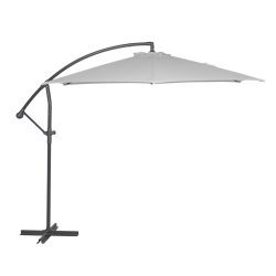   FREE POLE függő napernyő, hajtókarral - szürke - ø 300 cm