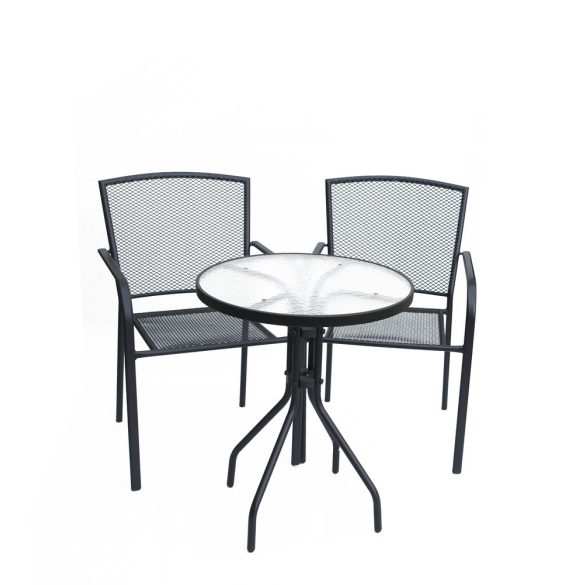 ZWMC-19 fém kerti szék - fekete