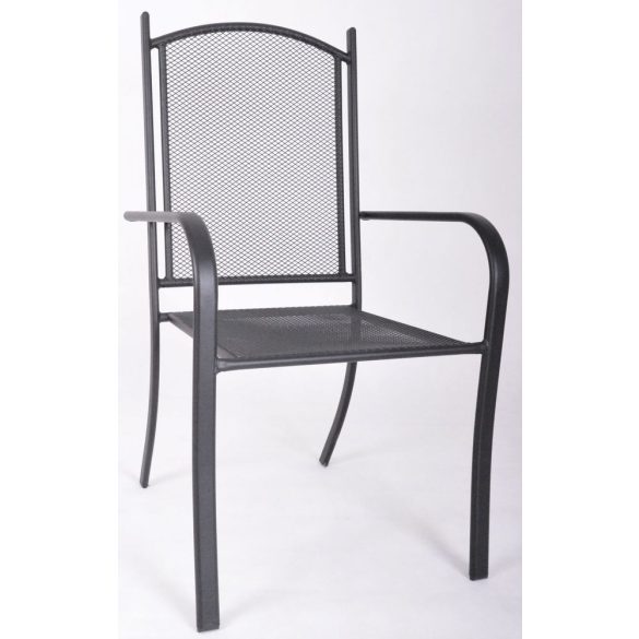 ZWMC-037 fém kerti szék - fekete