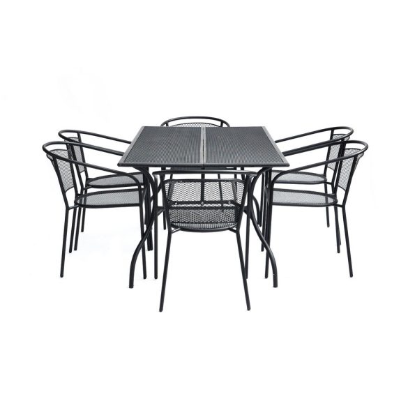 ZWMT-83 fém kerti asztal - fekete