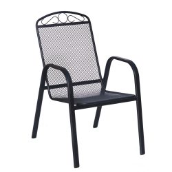 ZWMC-31 fém kerti szék - fekete