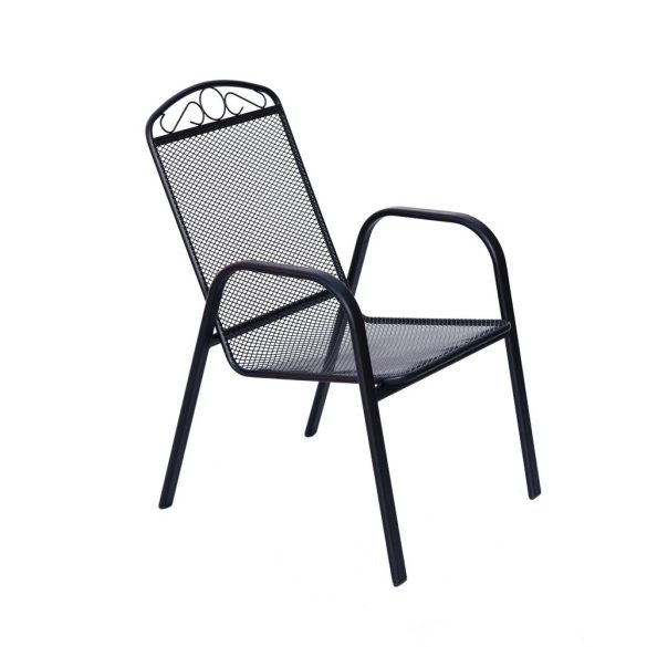 ZWMC-31 fém kerti szék - fekete