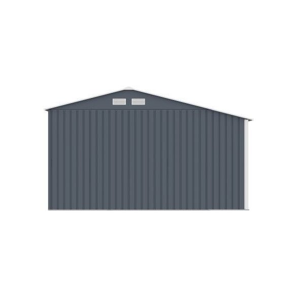 LUKE "B" fém kerti ház, tároló szürke - 342 x 191 x 202 cm