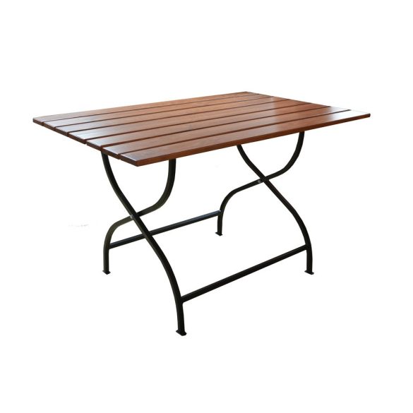 WEEKEND SET összecsukható kerti asztal, 120 cm, 4 db kerti székkel