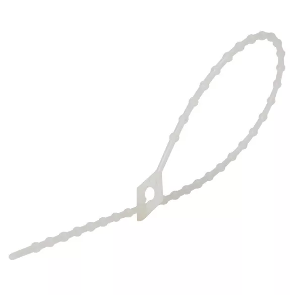 Kötöző gyöngyös 50db/csom ST 170mm FEHÉR/Zöld kötegelő (Y30)