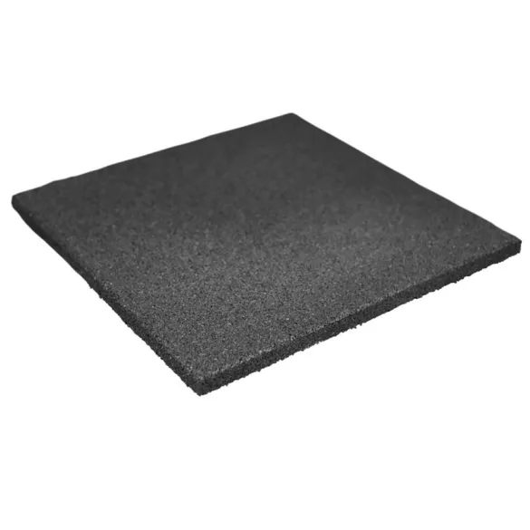 Esésvédő gumilap - 2x40x40 cm fekete