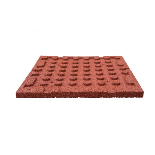 Esésvédő gumilap - 3x50x50 cm vörös