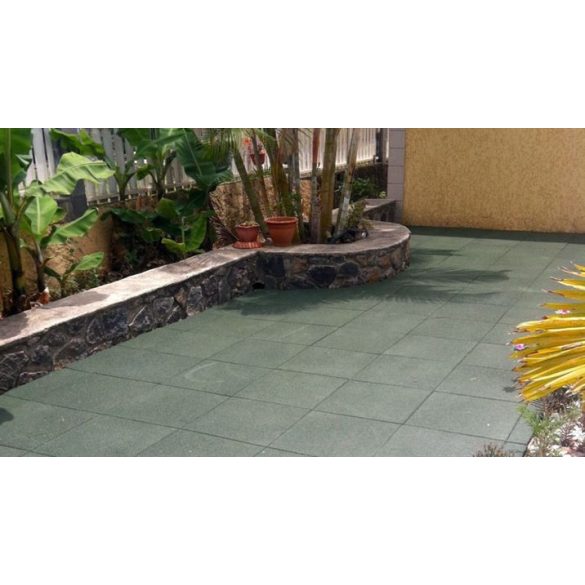 Esésvédő gumilap - 4x50x50 cm zöld