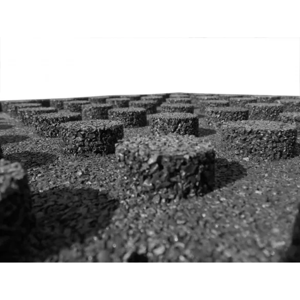 Esésvédő gumilap - 4x50x50 cm fekete