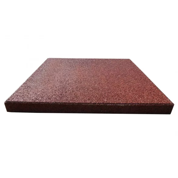 Esésvédő gumilap - 4x100x100 cm vörös