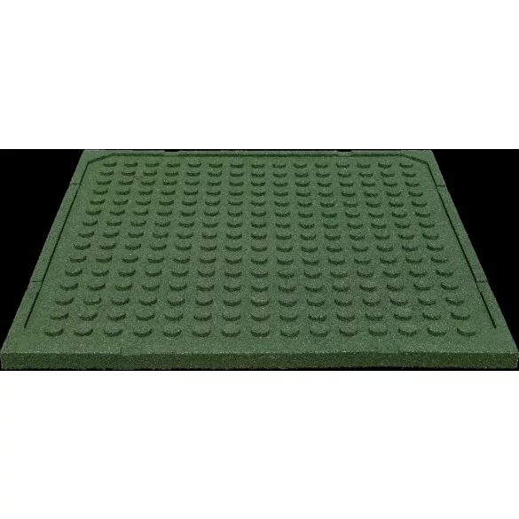 Esésvédő gumilap - 4x100x100 cm zöld