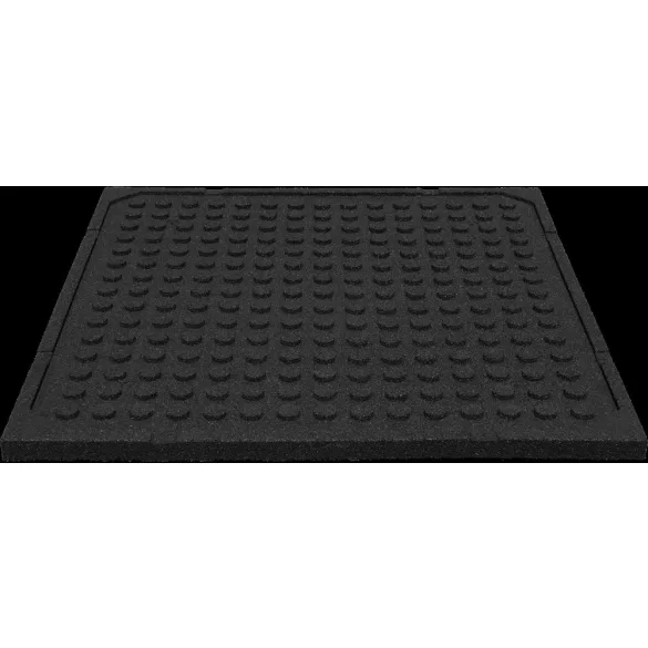 Esésvédő gumilap - 4x100x100 cm fekete