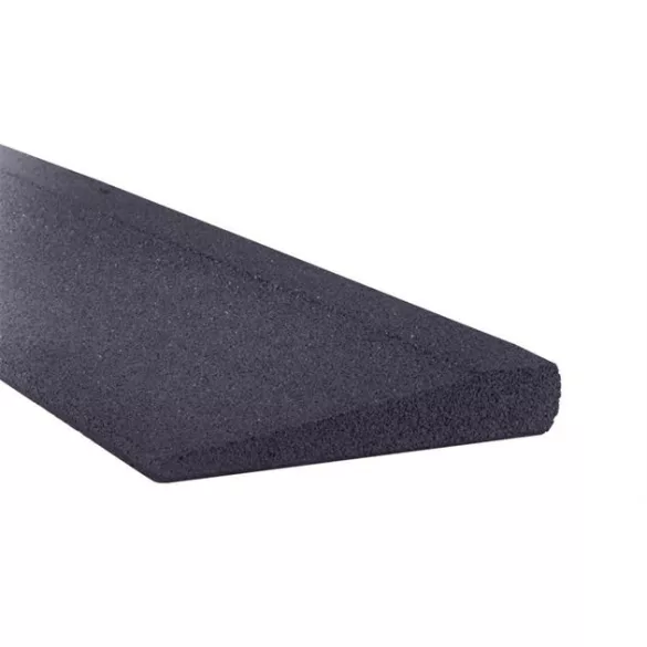 Gumilap rámpa - 1/4 cm vastag 100x25 cm, fekete