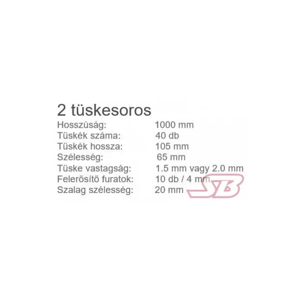 Madárriasztó tüske univerzális, sz: 65mm, h:1000mm (G56)