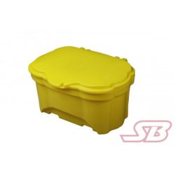   Homok és szelektív anyag tároló ovális 400 literes sárga, targoncázható