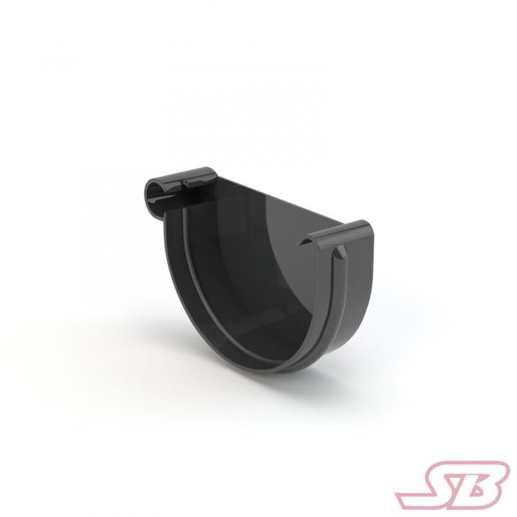 Műanyag ereszcsatorna 150/110 véglemez balos antracit – Biztonságos és esztétikus lezárás