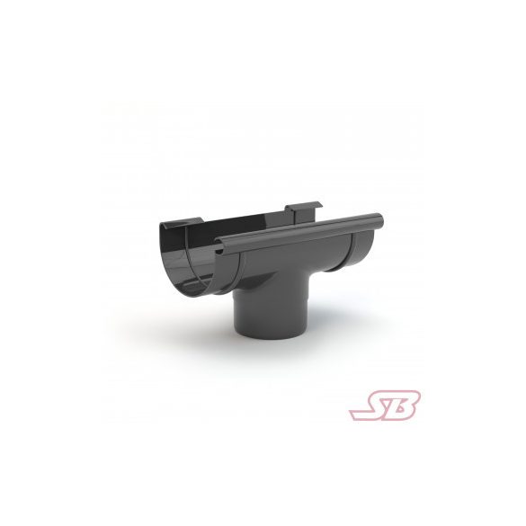 Műanyag ereszcsatorna 75/63 betorkolló csonk antracit – Szivárgásmentes és tartós csatlakozás