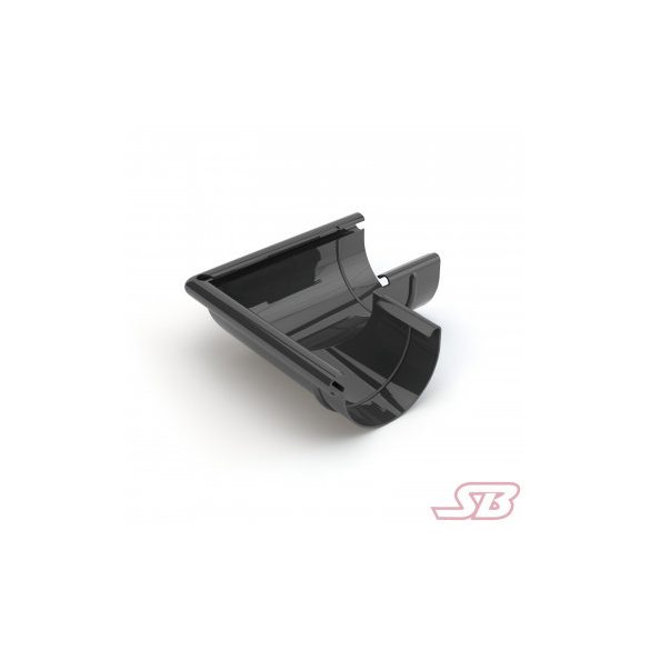 Műanyag ereszcsatorna 75/63 külső sarok antracit