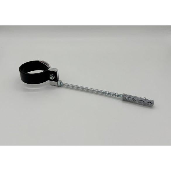 Műanyag ereszcsatorna lefolyócsőtartó tiplis szárral, 180mm-es